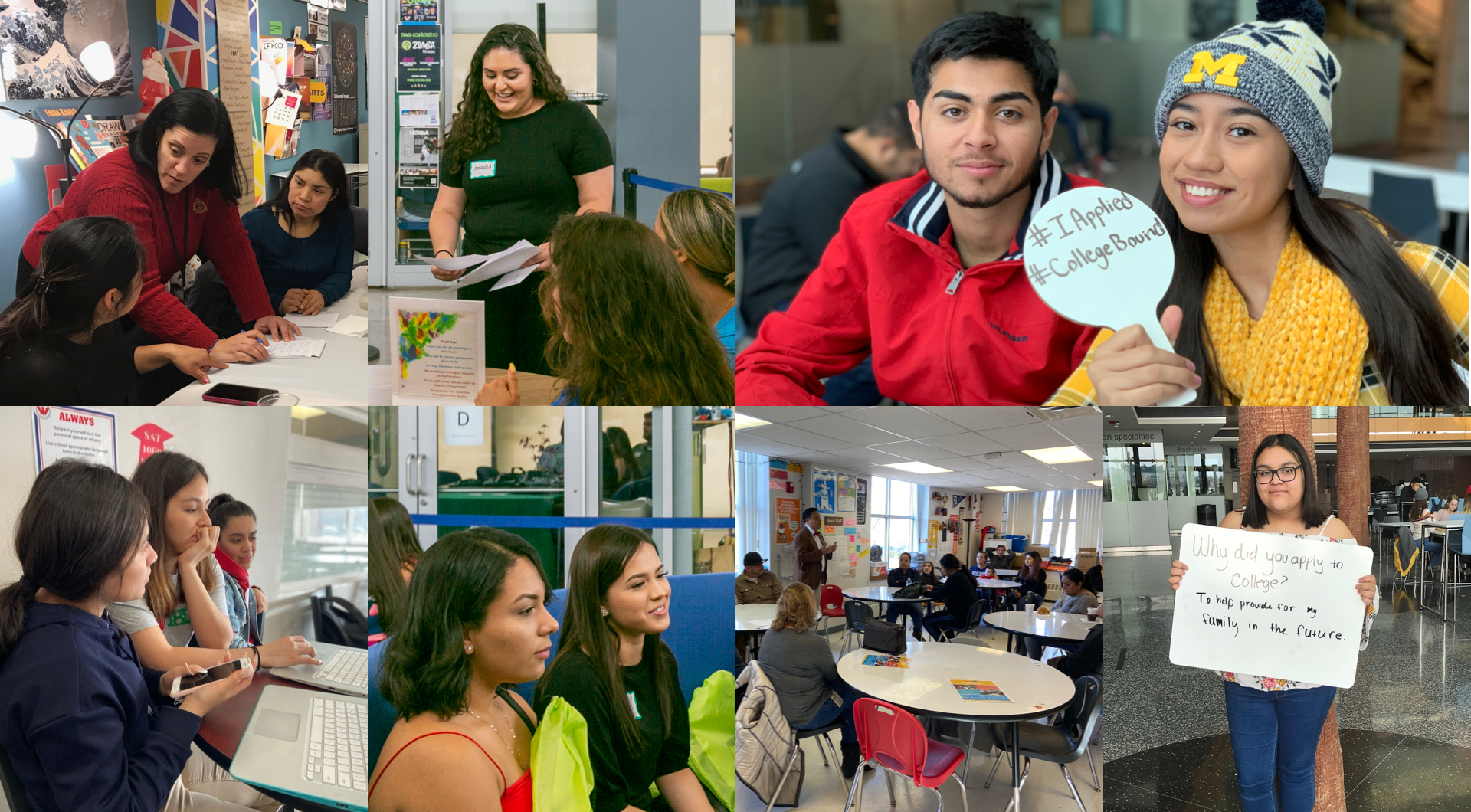 Photo gallery of MIHC students collaborating together.